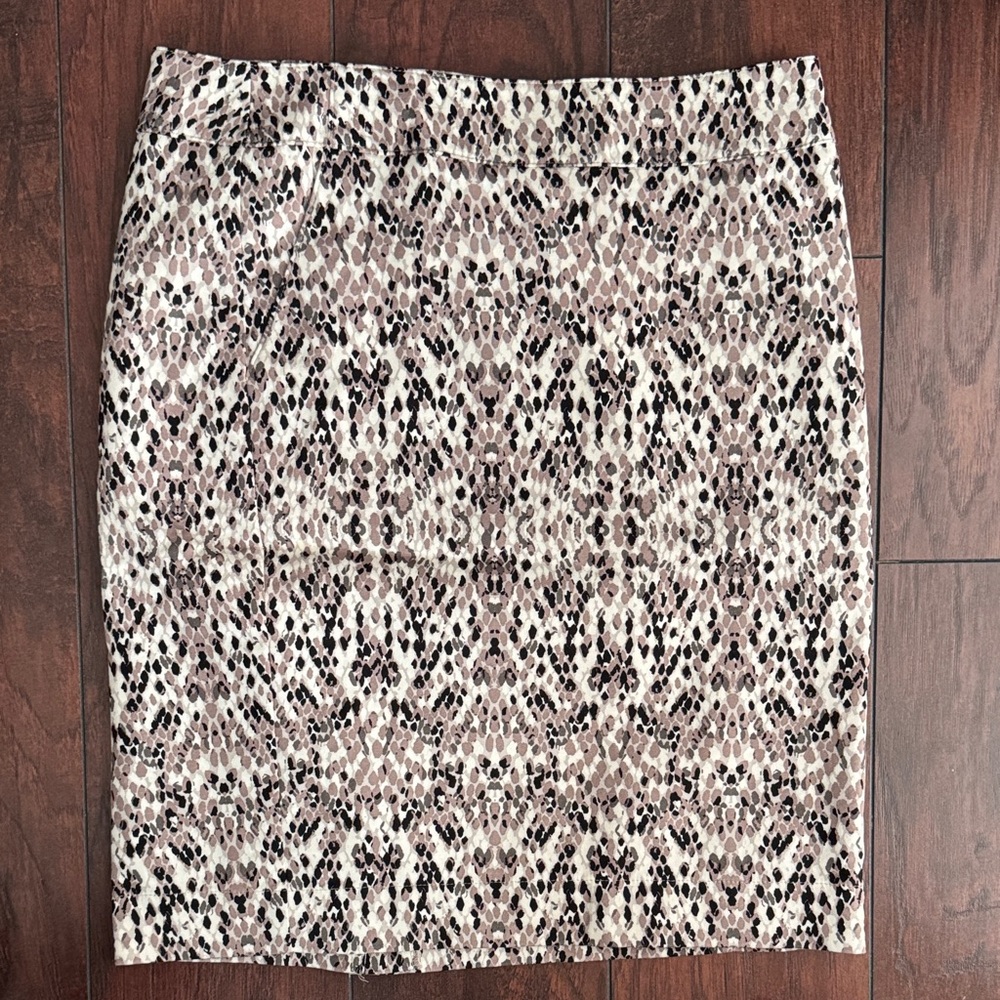 Merona Animal Print Pencil Skirt - Black and Cream